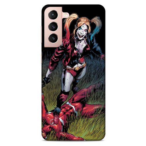 Samsung Galaxy S21 Uyumlu Kılıf Harley Quinn (40) Fit Silikon Kılıf Leylak
