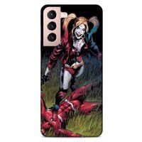 Samsung Galaxy S21 Uyumlu Kılıf Harley Quinn (40) Fit Silikon Kılıf Leylak