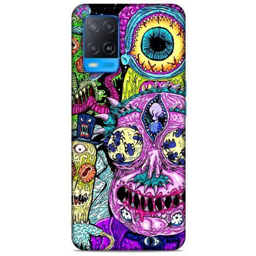 Oppo A54 4G Uyumlu Kılıf Rick And Morty (47) Crystal Flex Kılıf Decoy Mortys