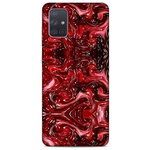 Mermer Desenli (45) Tema Liquid Air Kılıf Şarap Samsung Galaxy A71 Kılıf