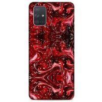 Mermer Desenli (45) Tema Liquid Air Kılıf Şarap Samsung Galaxy A71 Kılıf