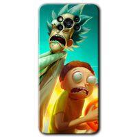 Poco x3 NFC Kılıf HD Desen Baskılı Arka Kapak + Temperli Cam - Rick Morty