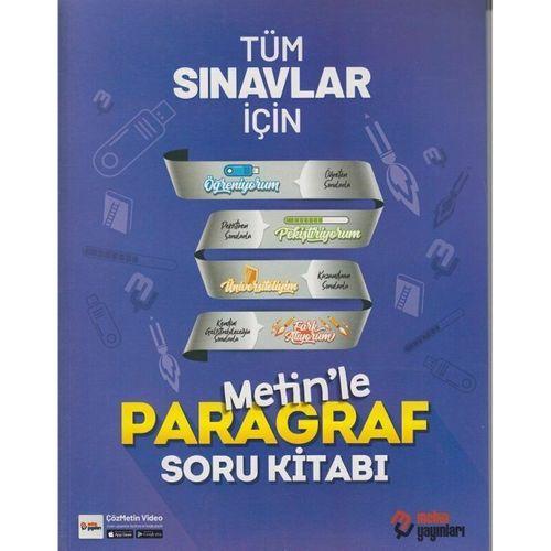 Tüm Sınavlar İçin Metinle Paragraf Soru Kitabı Metin Yayınları