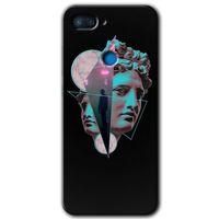 Xiaomi Mi 8 Lite Kılıf HD Desen Baskılı Arka Kapak+Temperli Cam - Heykel