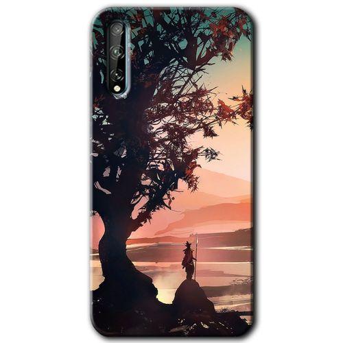 Huawei P Smart S Kılıf HD Desen Baskılı Arka Kapak - Yalnız Savaşcı