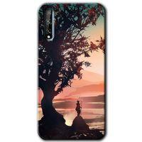 Huawei P Smart S Kılıf HD Desen Baskılı Arka Kapak - Yalnız Savaşcı