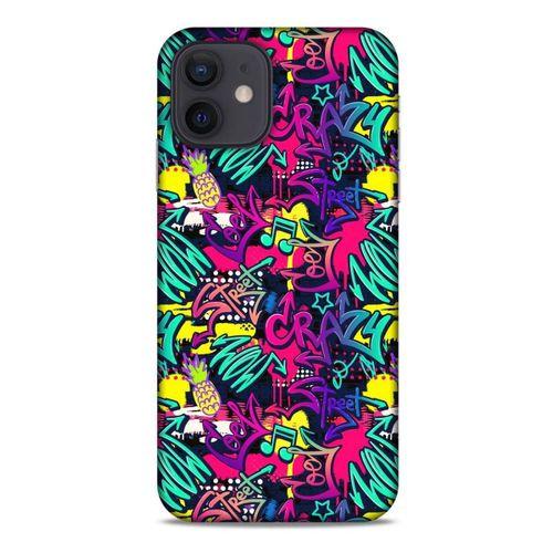 Graffitix (31) Desenli Silikon Kapak Apple iPhone 12 Kılıf