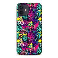 Graffitix (31) Desenli Silikon Kapak Apple iPhone 12 Kılıf