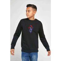 Anime Naruto Kakashi Baskılı Unisex Çocuk Siyah Sweatshirt