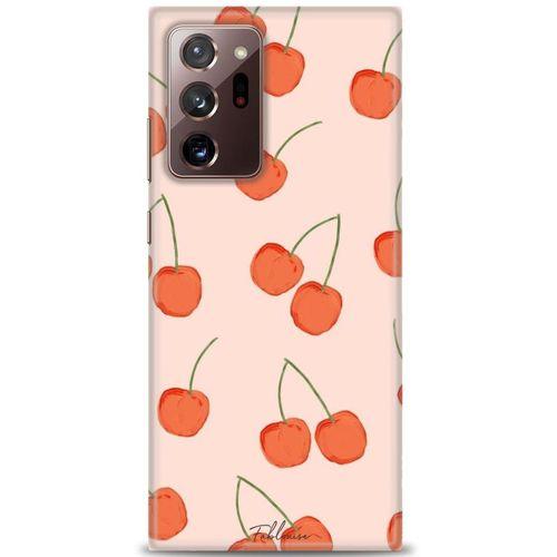 Samsung Galaxy Note 20 Kılıf HD Baskılı Kılıf - Büyük Kirazlar + Tam Ekran Koruyucu