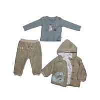 Bibaby Bibaby Happy Camper 3'Lü Set 73335 Bej