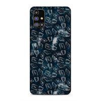 Samsung Galaxy M31s Uyumlu Kılıf Utopia (30) Silicone Case Pembe Yeşil