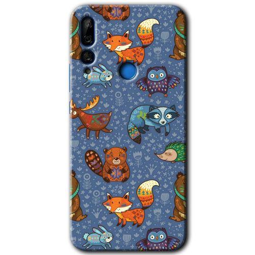 Huawei Y9 Prime 2019 Kılıf HD Desen Baskılı Arka Kapak - Animals Funny