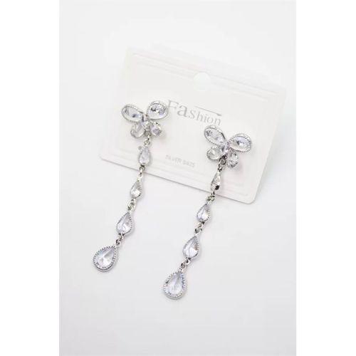 Zirkon Taşlı Küpe - Gümüş