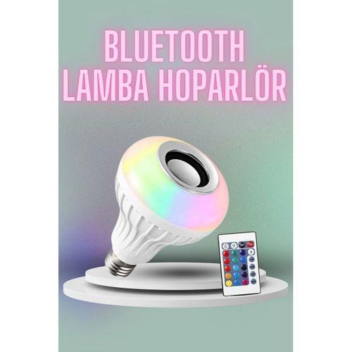 Kumandalı Rgb Led Işık Bluetooth Hoparlör Ses Lambası Renkli Ampul