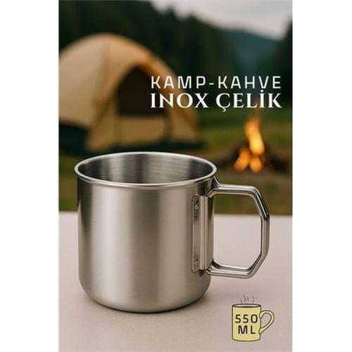 Kamp Bardağı Profesyonel Inox Çelik 550 ml