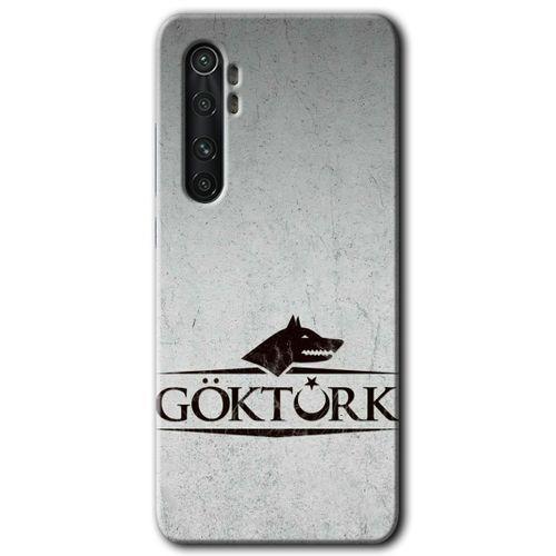 MRCİLETİSİM Xiaomi Mi Note 10 Lite Kılıf HD Desen Baskılı Arka Kapak + Temperli Cam - Göktürk
