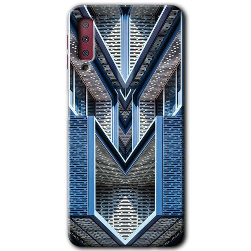 Galaxy A7 2018 Kılıf HD Desen Baskılı Arka Kapak - Retro Building
