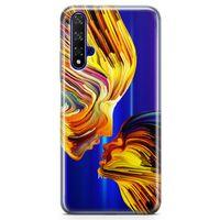 Honor View 20 Kılıf Yüzyüze Arka Kapak Koruma Desenli Full Koruyucu