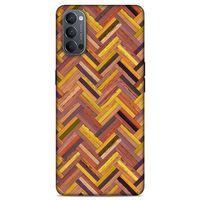 Lopard Oppo Reno 4 Uyumlu Kılıf Wood'X (39) Liquid Crystal Kılıf Baskılı