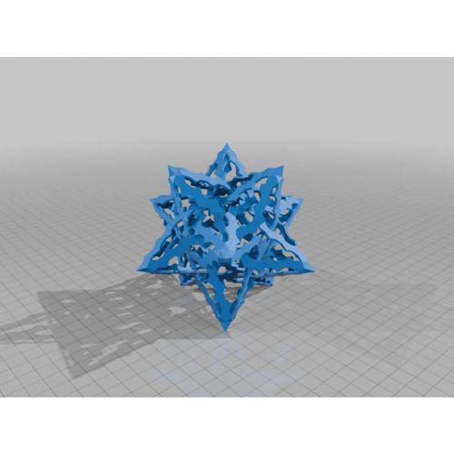 ESCHER Yıldız Dodekahedral Poliknot 14 3D Baskı (Bu ürün Sadece Plastik parçadır - Almadan Önce Soru Sorabilirsiniz)