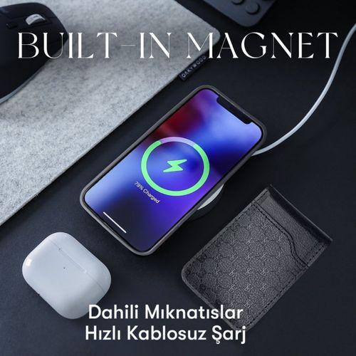 Santa Barbara Polo Racquet Club iPhone 13 Pro Max Timothy Cüzdanlı Standlı Kapak - Siyah