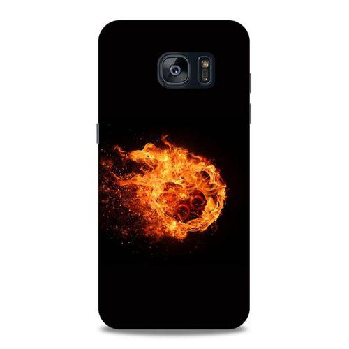 Lopard Samsung Galaxy S7 Edge Uyumlu Kılıf FireX (29) Arka Koruma Kılıfı Ateş Topu