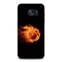Lopard Samsung Galaxy S7 Edge Uyumlu Kılıf FireX (29) Arka Koruma Kılıfı Ateş Topu