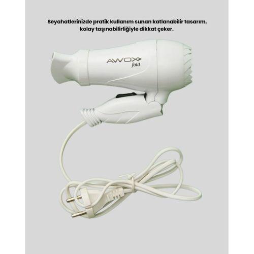 Katlanabilir Seyahat Tipi Saç Kurutma Makinesi Çift Kademeli Ayar