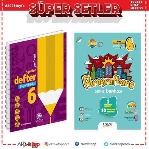 Çanta Yayınları 6. Sınıf Sosyal Bilgiler Okula Yardımcı Öğreten Defter ve Lodos Paragrafhane Soru Bankası Seti 2 Kitap