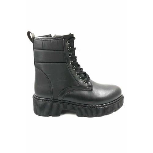 PUNTO 238004 Siyah Bağcıklı Fermuarlı Kadın Bot