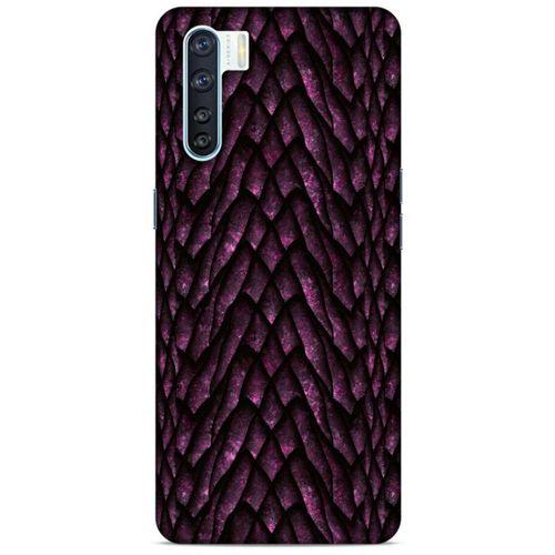 Oppo A91 Kılıf Dragons (7) Telefon Kılıfı Ejderha Skin Bordo