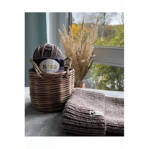 1 Adet Sport Wool Atkı Bere Ceket Yelek Örgü İpi Yünü No: 185 Fırtına - mudanis