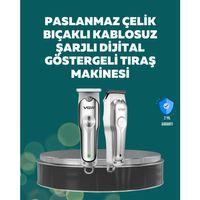 Profesyonel Saç Ve Sakal Kesme Makinesi – Şarjlı, Sessiz Motor, Ayarlanabilir Tarak