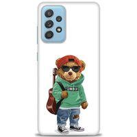Samsung Galaxy A72 Kılıf HD Baskılı Kılıf - Teddy Bear + Tam Ekran Koruyucu