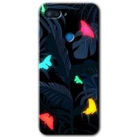 Xiaomi Mi 8 Lite Kılıf HD Desen Baskılı Arka Kapak+Temperli Cam - Lighter Butterfly