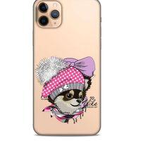 Zoologix (54) Apple iPhone 12 Pro Şeffaf Kılıf Silikon Desenli