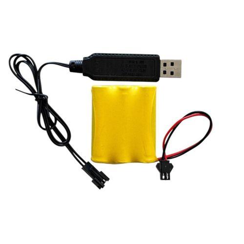 3.6 volt AA 800 mah şarjlı oyuncak bataryası ve şarj aleti-3 Pilli