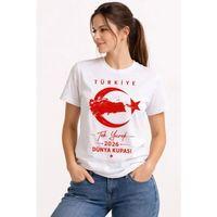 TÜRKİYE Ay Yıldız 2026 Dünya Kupasi Taraftar Forma T-Shirt - Beyaz