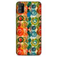 Samsung Galaxy M30s Kılıf Pastel Renkler (31) TPU Kılıf Kırmızı Yeşil