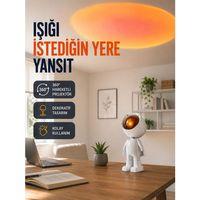 Dekoratif Gün Batımı Işığı – Astronot Figürlü Yeni Nesil