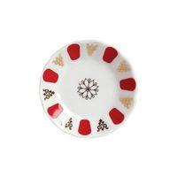 Porland Kahveci Kırmızı Yaldız Porselen Çay Tabağı 11 Cm