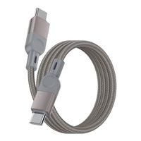 Zore ZR-44 Type-C to Type-C PD 100W Örgü Tasarımlı Hızlı Şarj Özellikli Data ve Şarj Kablosu 1M