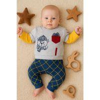 Cep Bear Nakışlı % 100 Pamuklu 2'li Erkek Takım