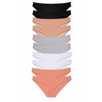 10 adet Süper Eko Set Likralı Kadın Slip Külot Siyah Ten Gri Beyaz Pudra