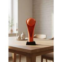 Turuncu Kupa 23cm Basketbol Temalı Dekoratif Ödül Biblosu