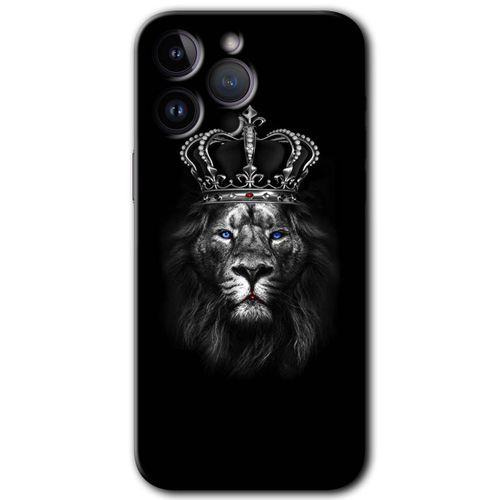 iPhone 14 Pro HD Baskılı Kılıf + 9D Tam Ekran Koruyucu - King Lion