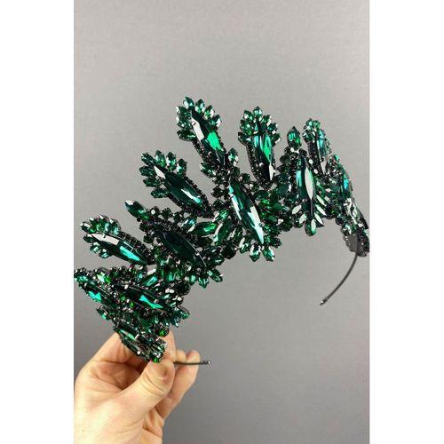 Dalia Yüksek Taşlı Gelin Kına Tacı