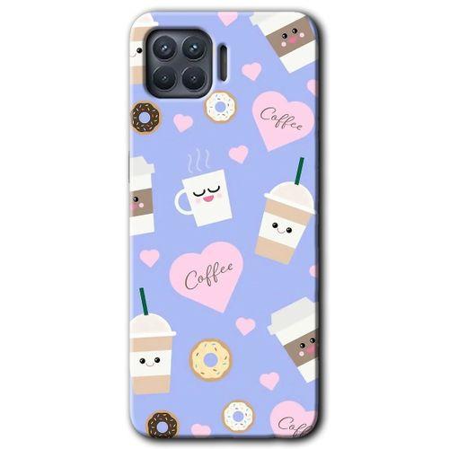 OPPO Oppo Reno 4 Lite Kılıf HD Desen Baskılı Arka Kapak - Coffee Cake