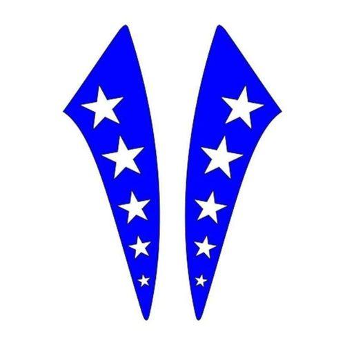 SEVGENT Cg Mavi Yıldızlı Çamurluk Yan Sticker